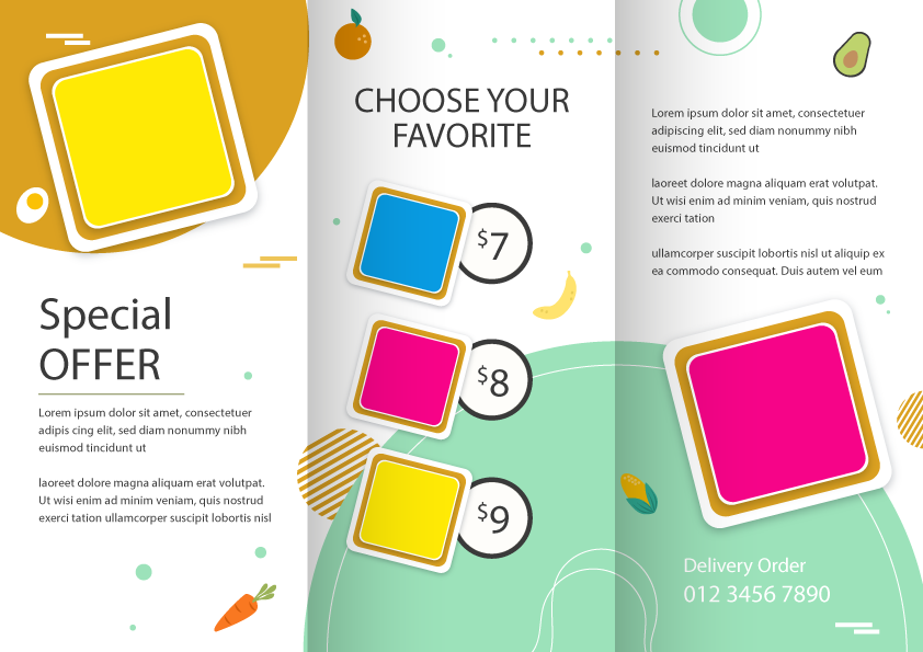 โบรชัวร์ แผ่นพับ ใบปลิว